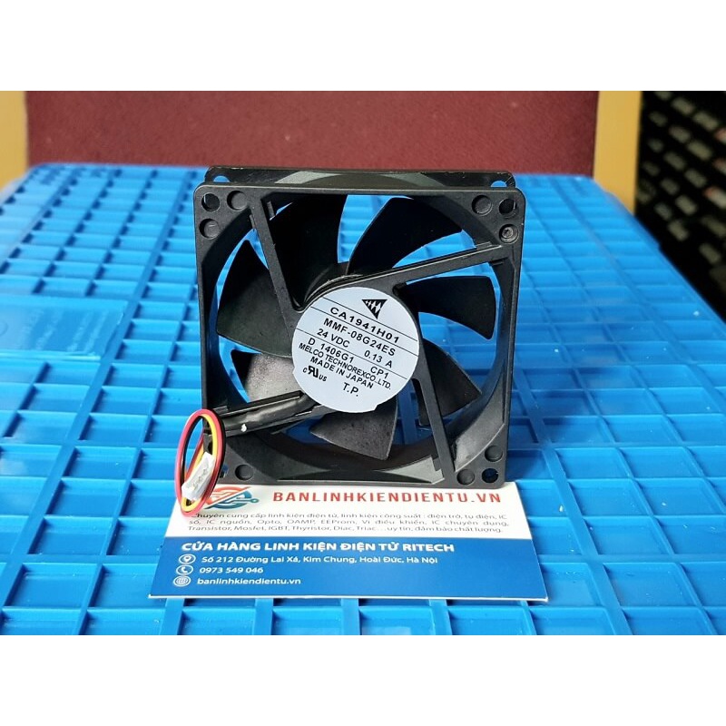MMF-08G24ES CA1941H01 Quạt Mitsubishi 24VDC 0.13A Kích Thước 80*80*25mm