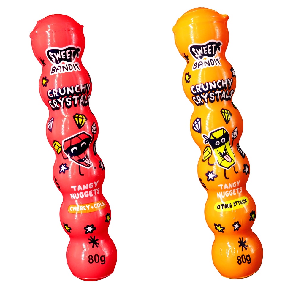 Kẹo cốm Crunchy Crystals vị Anh đào & Cola