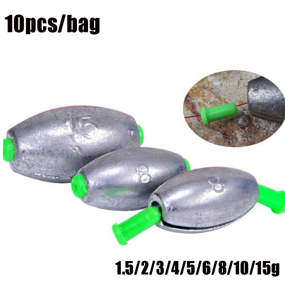 Set 10 viên chì câu cá chuyên dụng tiện lợi