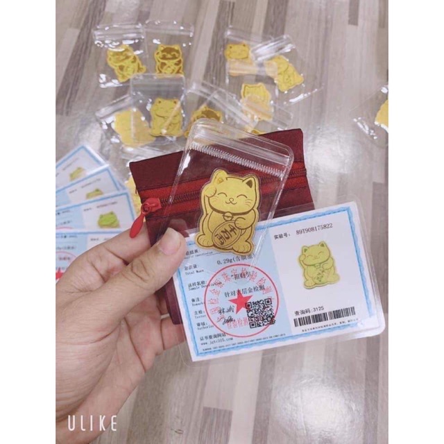 MÈO THẦN TÀI MẠ VÀNG  ĐỂ ỐP ĐIỆN THOẠI