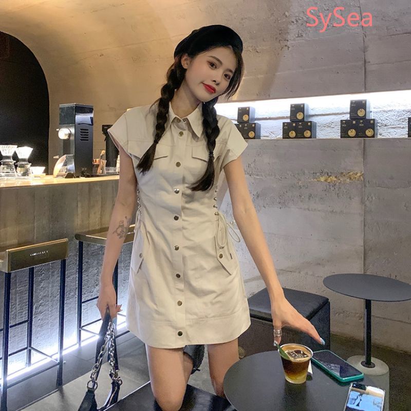 Đầm Công Sở Không Tay Thời Trang Mùa Hè Pháp Dành Cho Nữ