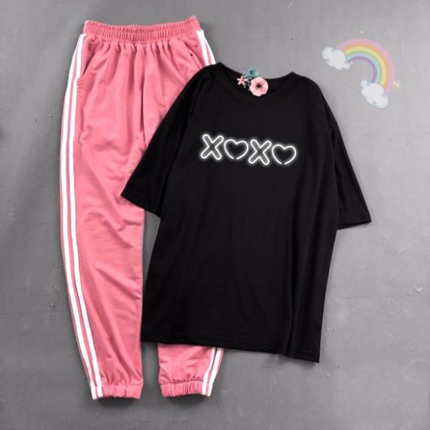 SET THUN LỬNG VÀ QUẦN JOGGER quần áo nam nữ unisex streetwear