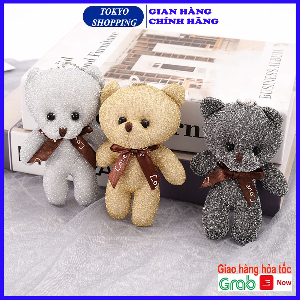 Móc khóa gấu bông treo Balo nhiều hình cute