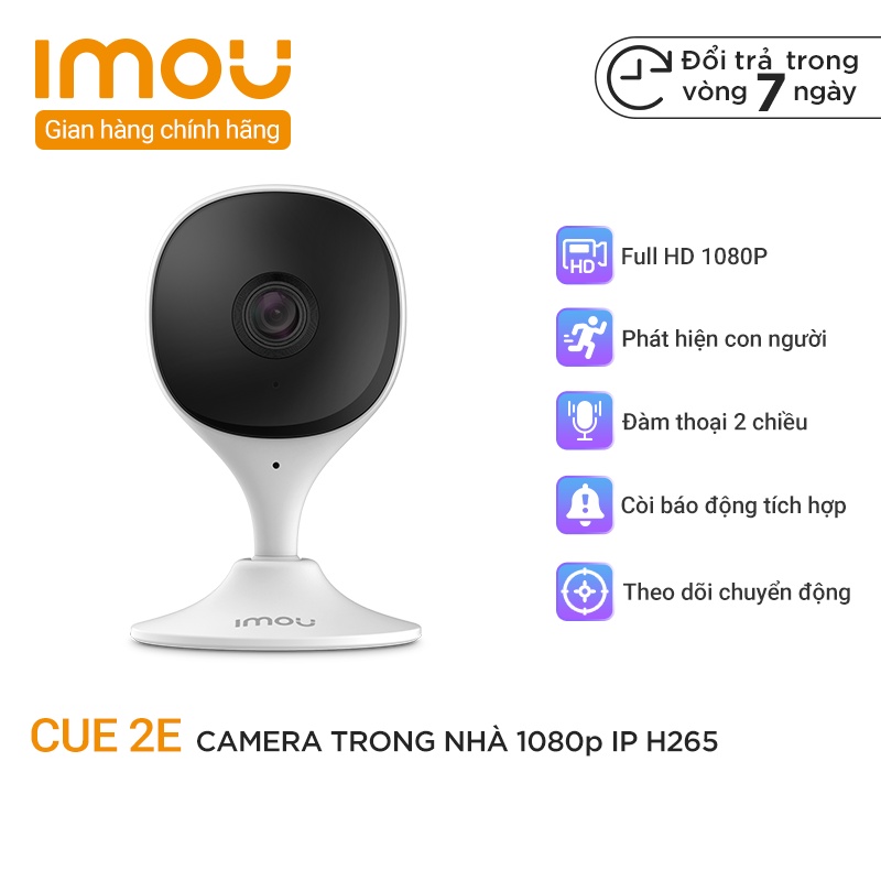 Camera An Ninh Không Dây Wifi IMOU Cue 2E Full HD 1080P 2MP - Tích Hợp Micro Và Loa Ngoài, Đàm Thoại 2 Chiều Tí