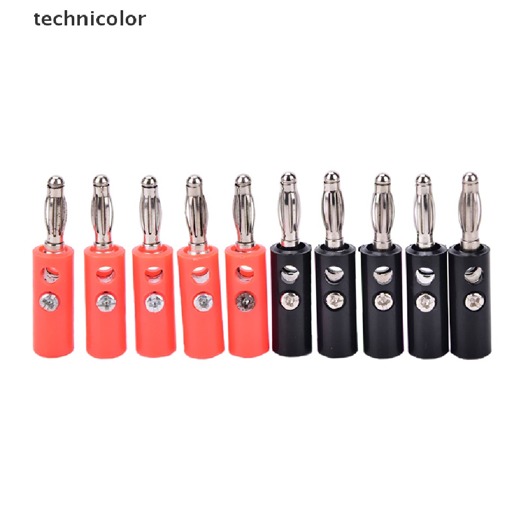 10 Đầu Cắm Bắp Chuối Mạ Niken 4mm