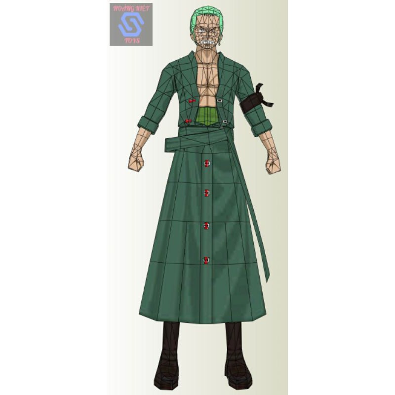 Mô hình giấy anime Roronoa Zoro