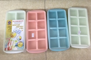 Khay đá nắp đậy 8 viên