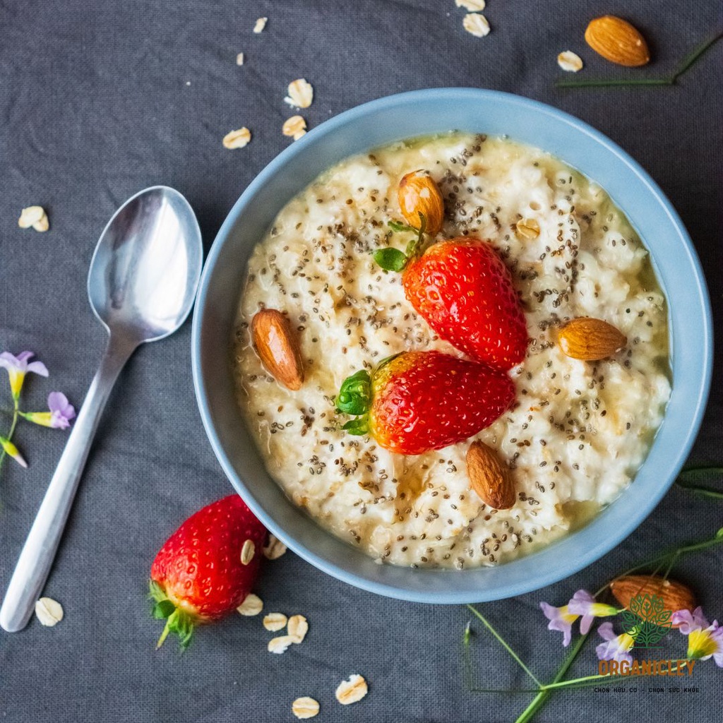 Yến Mạch Nguyên Cám Hữu Cơ Cán Dày Sottolestelle Organic Large Whole Oat Flakes 500g - Yến Mạch Giảm Cân Ăn Liền, Cho Bé