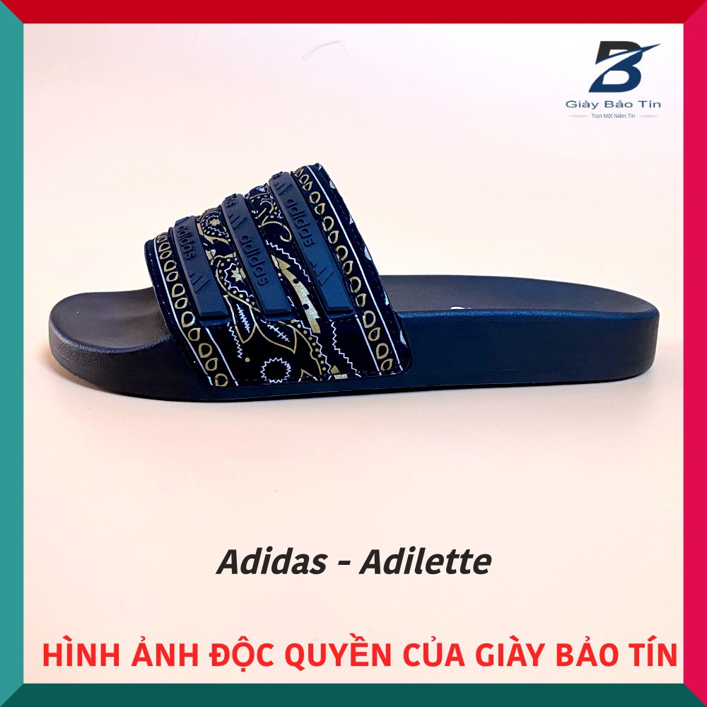 Dép nam dép adidas 3 gạch kèm họa tiết độc đáo, lót da mềm mại, đế cao su êm ái, ma sát cao 3GW797