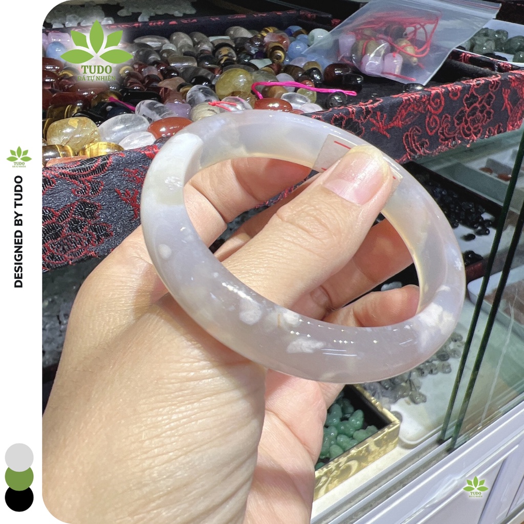 Vòng Tay Nữ bản hẹ MN hoa anh đào TUDO đủ size- không kén mệnh, Hàng này thường dính gốc, sờ cớn tay, màu thì super đẹp