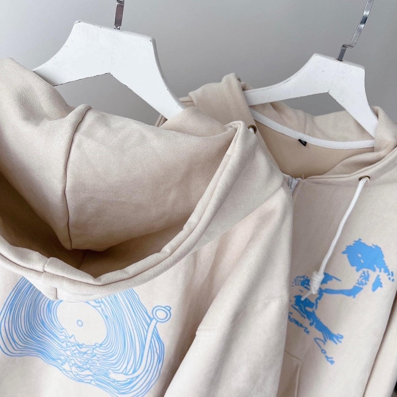 (có sẵn) Áo khoác dây kéo da lộn Rmors unisex (nam nữ mặc được)