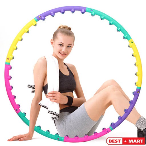 [ HÀNG CHÍNH HÃNG ] Vòng Lắc Eo Thông Minh Hula Hoop Thế Hệ Mới Giúp Giảm Mỡ Bụng, Massage Cơ Bụng, Tiện Lợi Sử Dụng