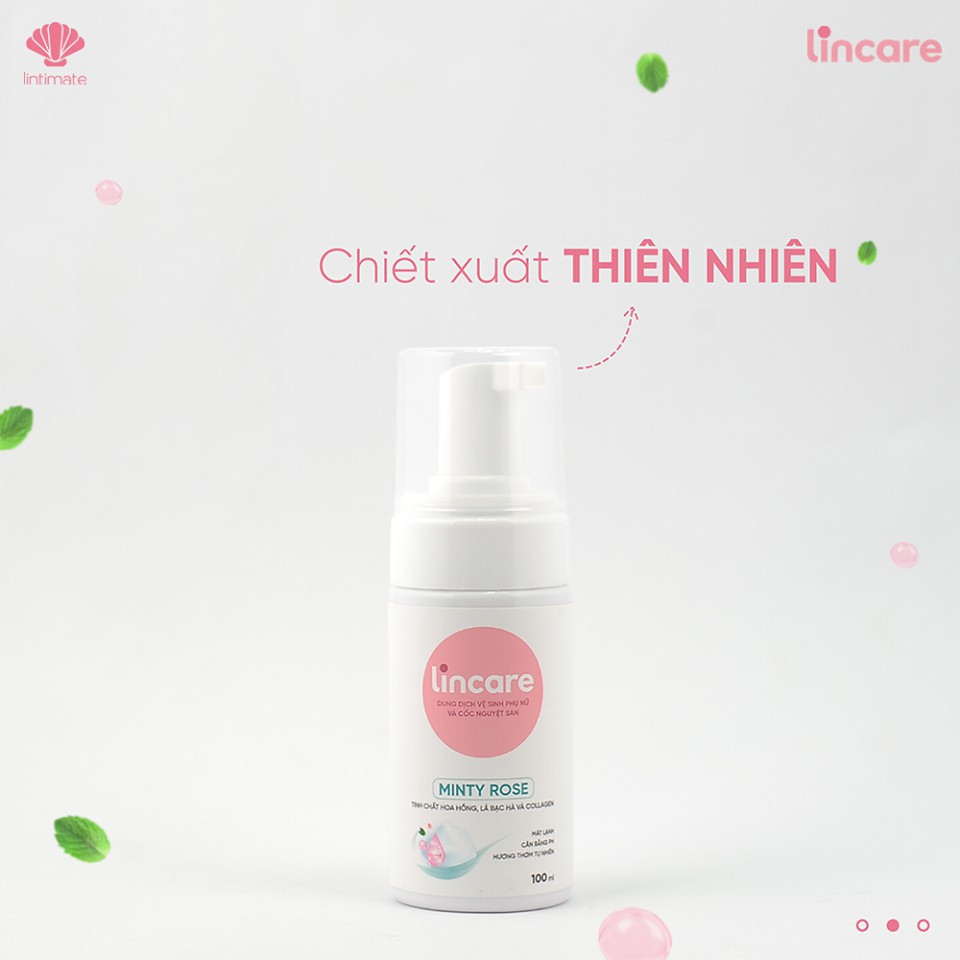 Lincare Minty Rose - Bọt vệ sinh hàng ngày dành cho phụ nữ