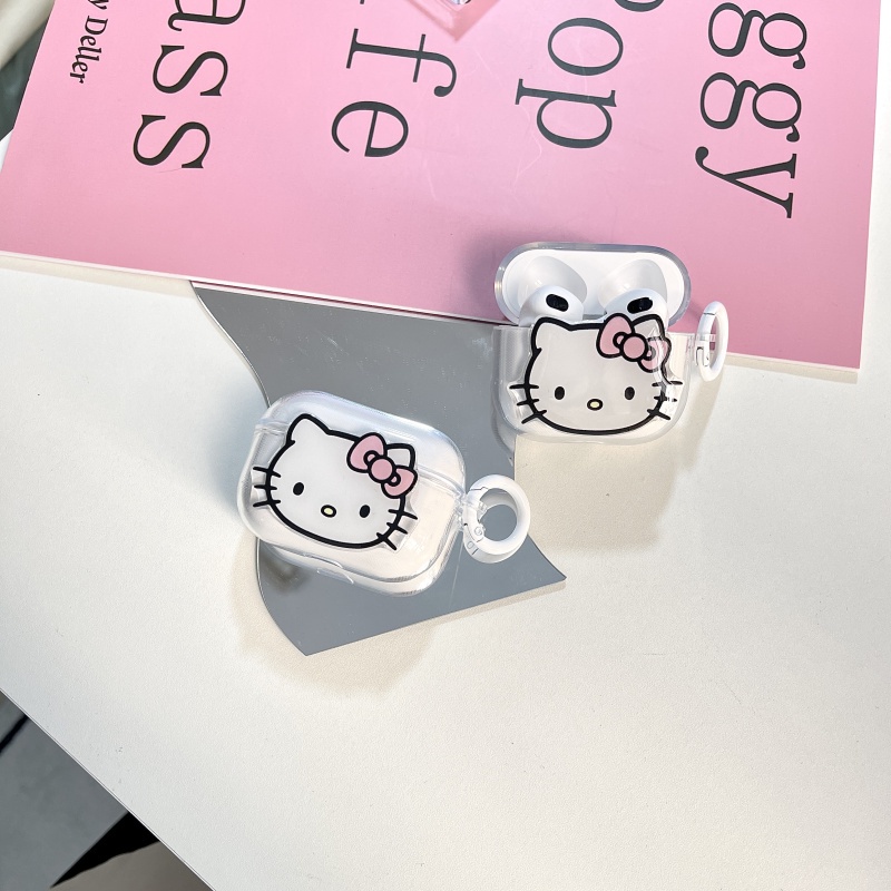 Vỏ Bọc Silicone Hello Kitty Nhiều Mẫu Mã Cho Hộp Sạc Tai Nghe Airpods pro 2 hellokitty