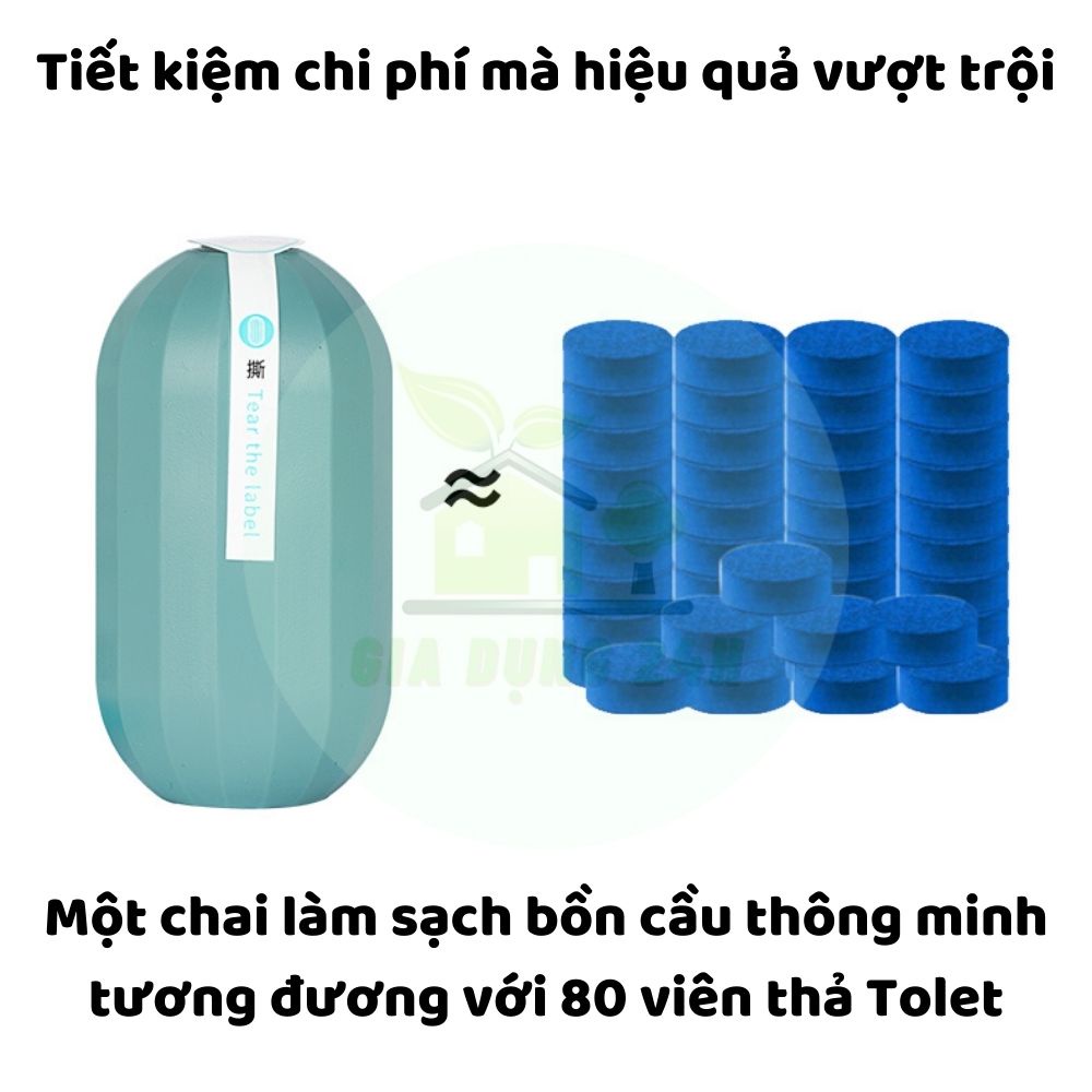 Chai thả bồn cầu khử mùi, diệt khuẩn thông minh CEETOON [An Toàn Tuyệt Đối] Trắng, Sạch, Thơm, Thời Gian SD đến 6 tháng