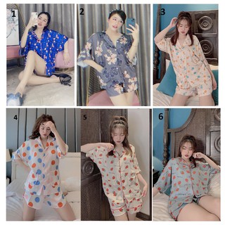 Đồ Bộ Lụa Latin - Tay Cánh Dơi Quần Đùi (P4)