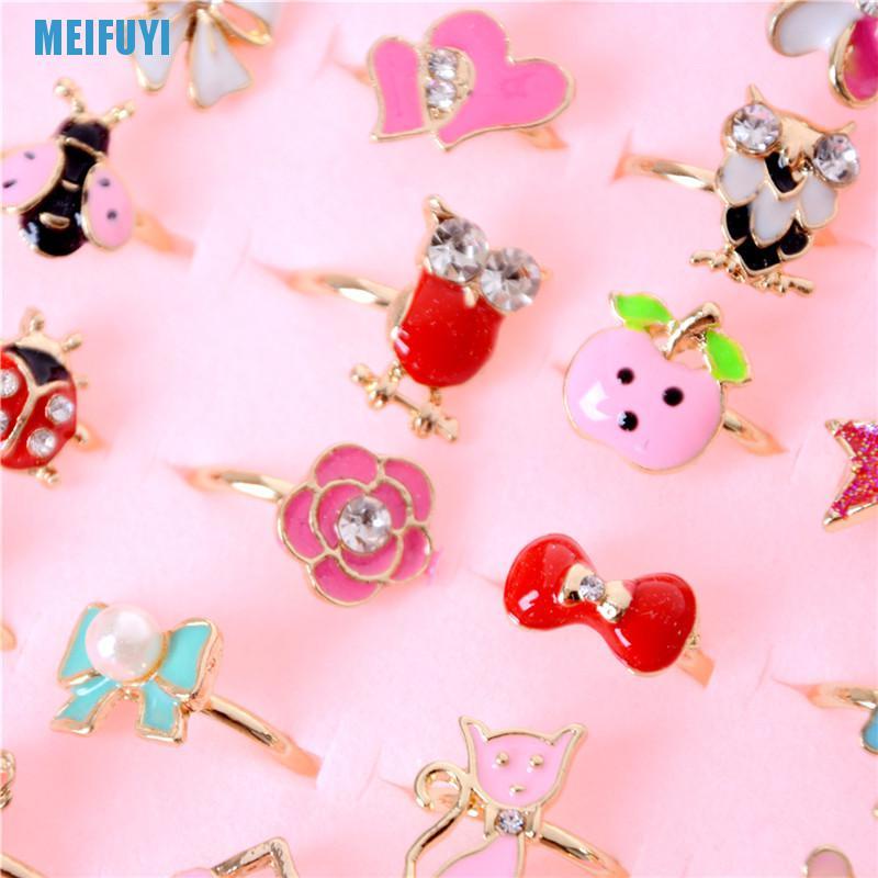 Set 2 Nhẫn Hợp Kim Tùy Chỉnh Thời Trang Cho Bé