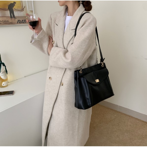 [HÀNG ĐANG VỀ] Túi da trơn mềm túi hộp trước khóa kéo P022 | BigBuy360 - bigbuy360.vn