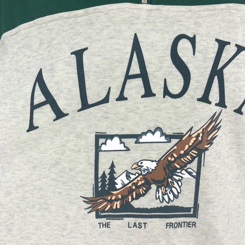 Áo nỉ Alaska Sweatshirt có khoá cổ | BigBuy360 - bigbuy360.vn