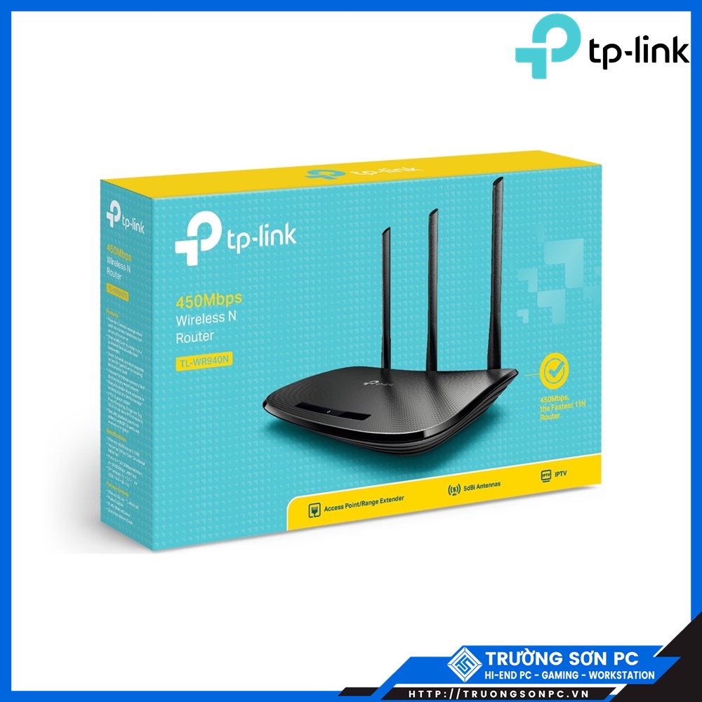 Bộ Phát Wifi TPLink TLWR940N 2 Dâu 450Mbps | Router Wifi 940N