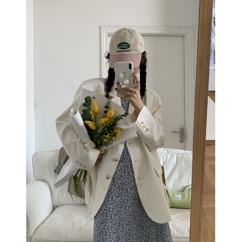 Đầm Voan Hai Dây In Họa Tiết Hoa Nhí Xinh Xắn Phong Cách Retro Pháp Thời Trang Cho Nữ 2022