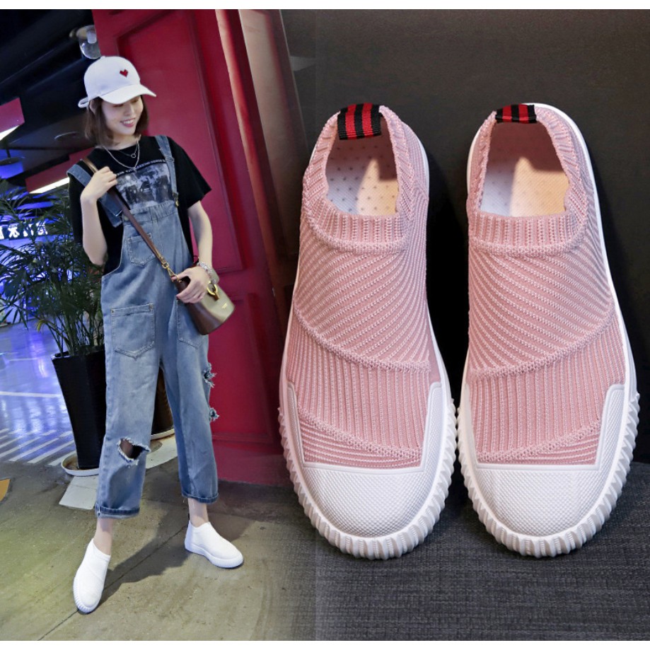 Giày lười thể thao cổ chun chất đẹp - mẫu mới 2021