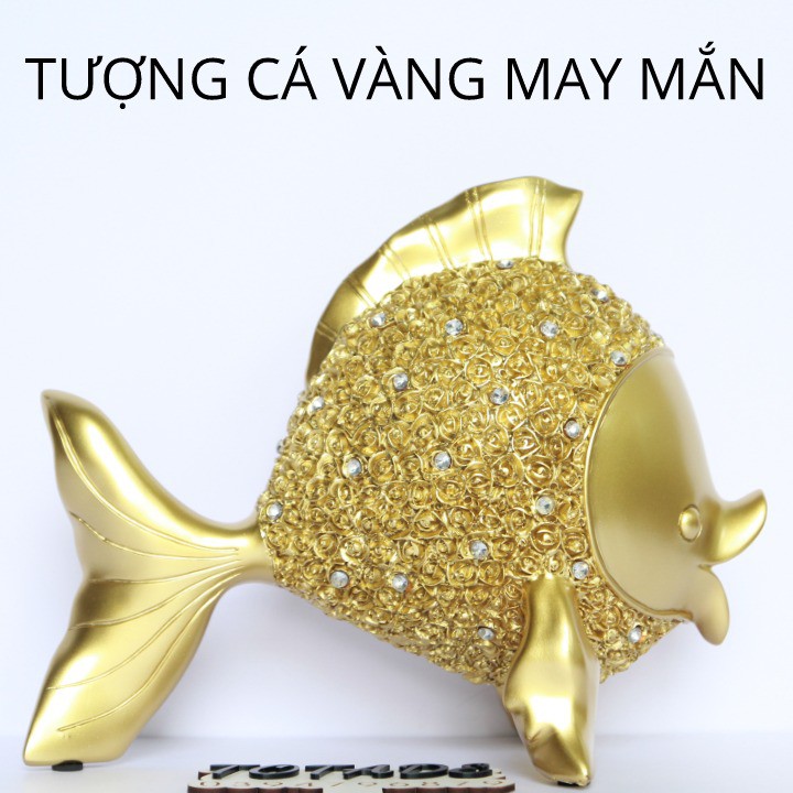 Tượng cá vàng may mắn - Tượng kim ngư phong cách hiện đại - DES0004