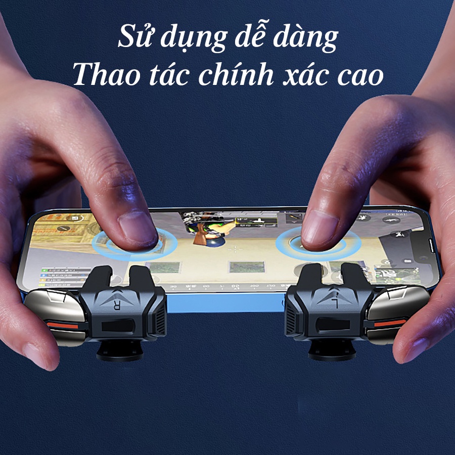 Nút bắn Pubg G21 - Bộ nút bấm cơ chơi game 6 ngón đa năng Free Fire - Tăng độ chính xác