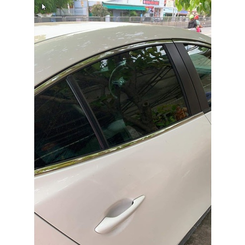 Nẹp Chân Kính Inox Cho Xe Mazda 3 2020 2021 2022 2023