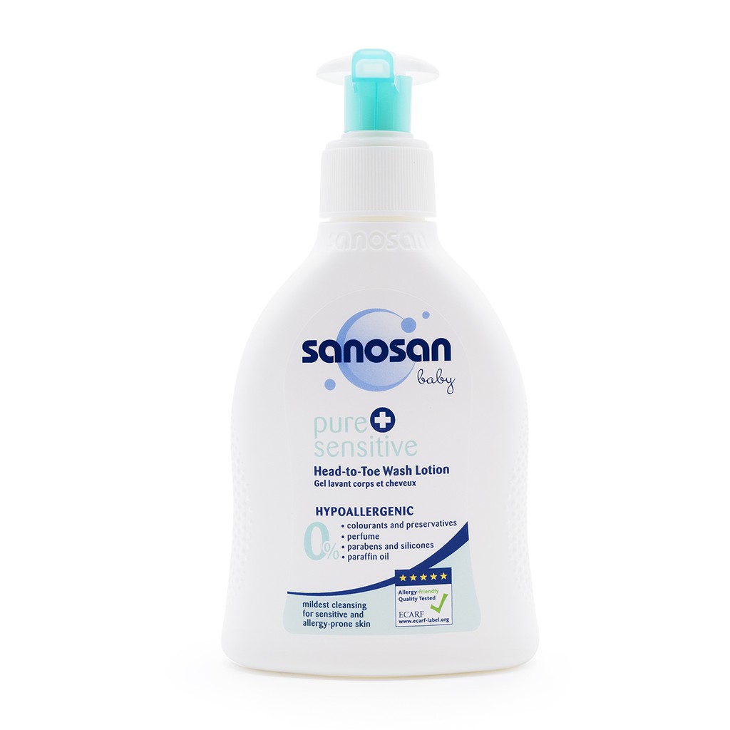 Sữa tắm gội dịu nhẹ Sanosan cho da nhạy cảm 200ml