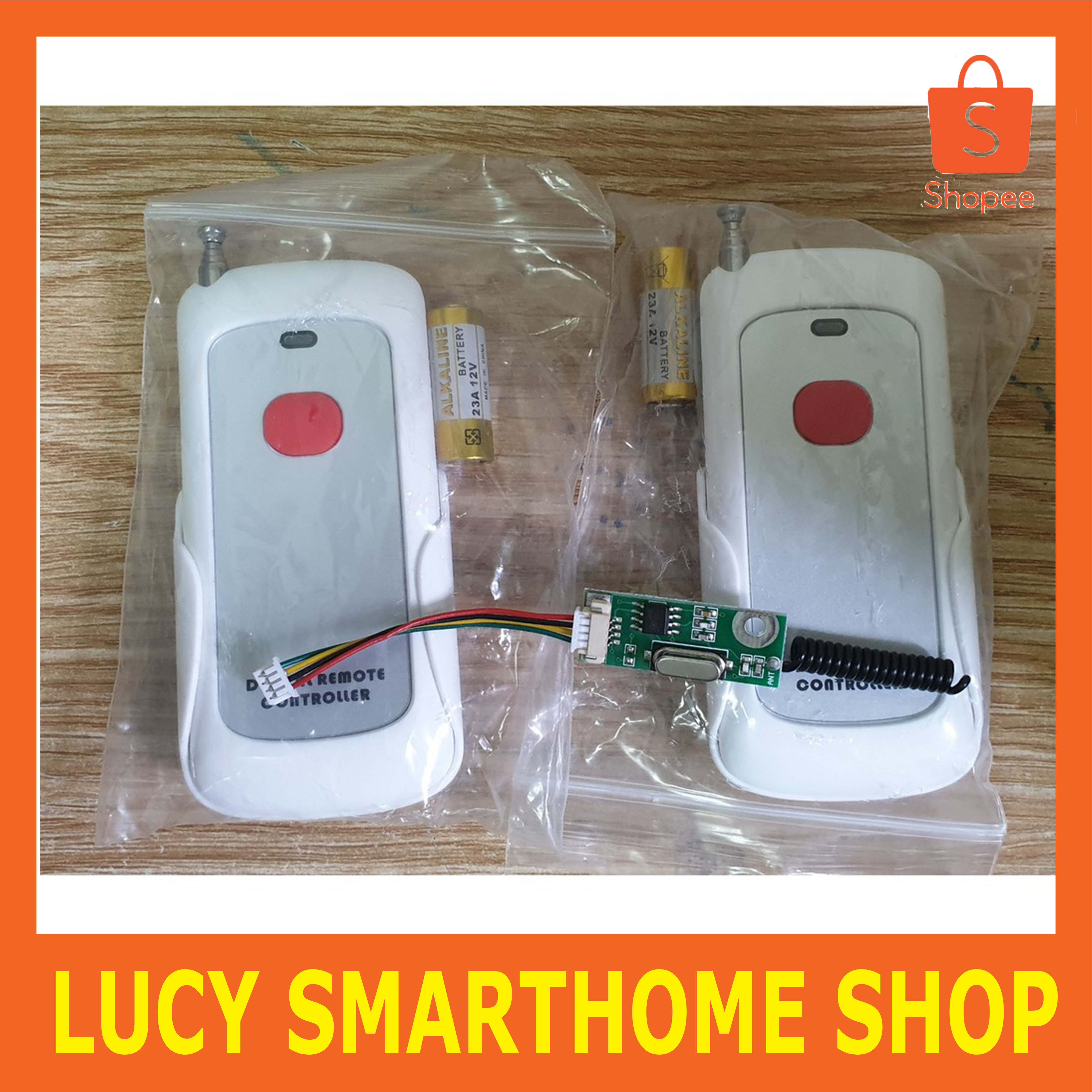 Bộ 2 remote và Module RF dành cho khóa cổng sắt