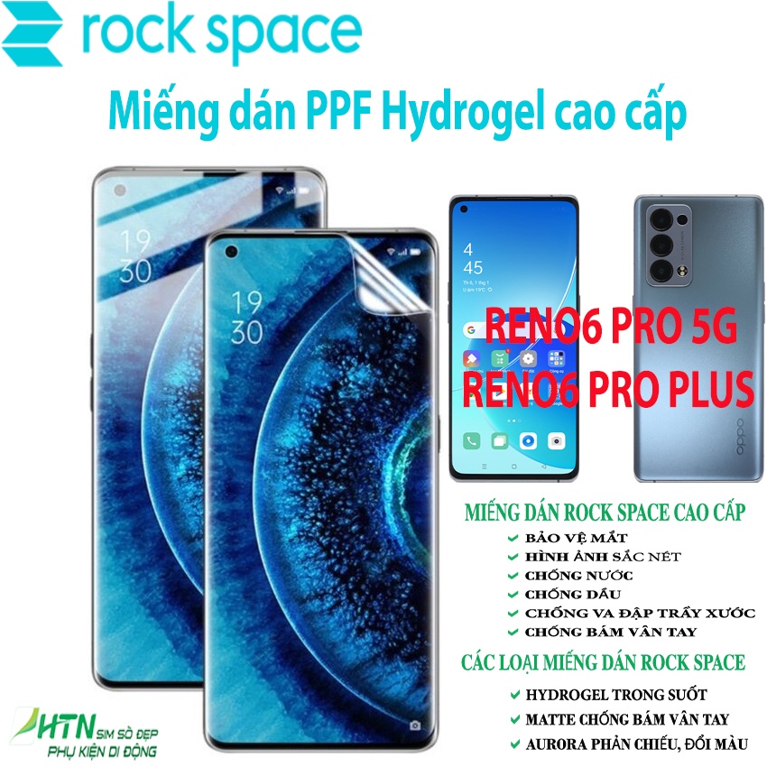 Miếng dán PPF Oppo Reno 6 Pro Plus/ 6 Pro 5G cao cấp rock space dán màn hình/ mặt sau lưng full bảo vệ mắt,..