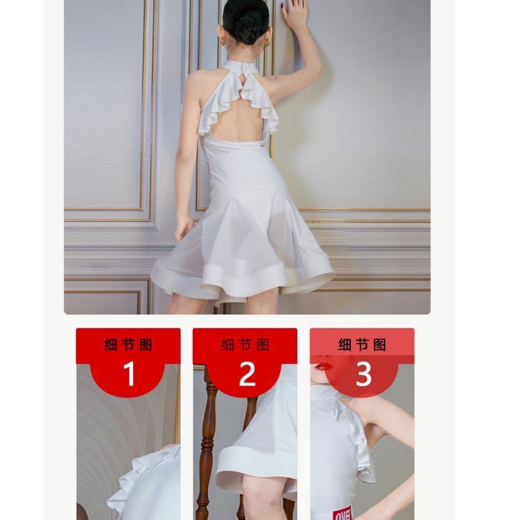 Bộ Váy Khiêu Vũ Latin Chuyên Nghiệp Thời Trang Mùa Hè Cho Bé Gái