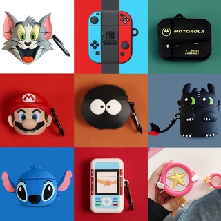 Vỏ Silicon Đựng Hộp Sạc Tai Nghe Thiết Kế Hoạt Hình Ngộ Nghĩnh Bảo Vệ Cho Airpod