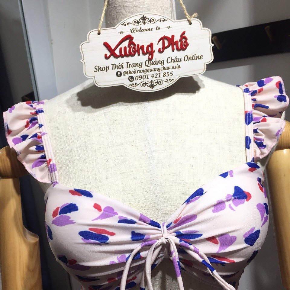 (Hàng nhập) Có Ảnh Shop Chụp *Bikini 1 mảnh Tim Cute #2006 (Đủ màu)
