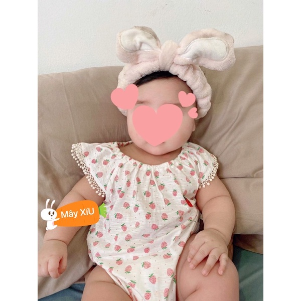 Combo body chip cotton bé gái Happyland 2 chiếc 61946