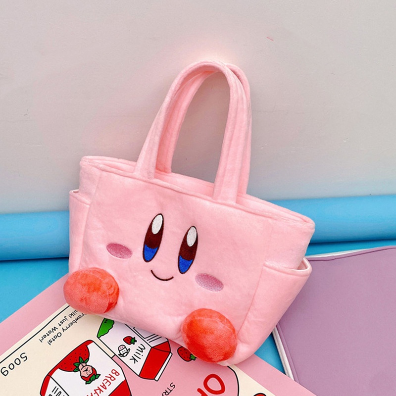 Túi Tote Lông Xù Cầm Tay Họa Tiết Ngôi Sao Hoạt Hình Đáng Yêu Cho Nữ