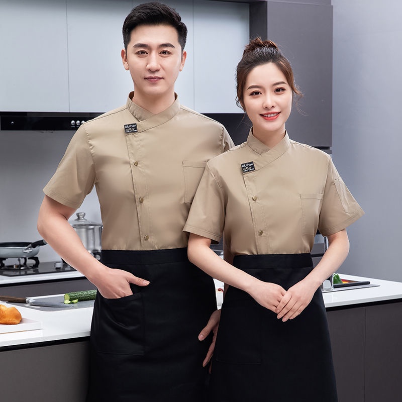 Áo Đầu Bếp Thiết Kế Mỏng Thoáng Khí Thiết Kế Mới Năng Động Thời Trang