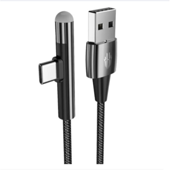 Cáp sạc và truyền dữ liệu Nubia Redmagic USB-A to Type-C dài 2m - chất liệu TPE chống mài mòn và bền màu