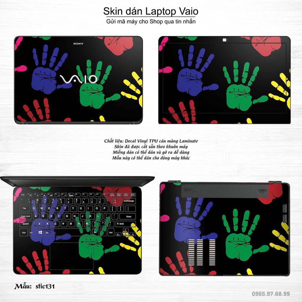 Skin dán Laptop Sony Vaio in hình Hoa văn sticker nhiều mẫu 22 (inbox mã máy cho Shop)