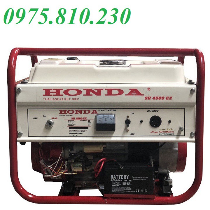 Máy Phát Điện Honda Chạy Xăng 3kw SH4500EX Đề