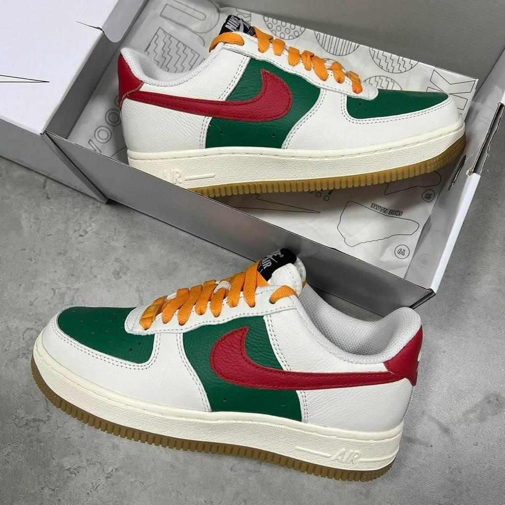 GIÀY NIKE AIR FORCE 1 CUSTOM GUCCI LOW BY YOU WHITE GREEN CUST - 15784