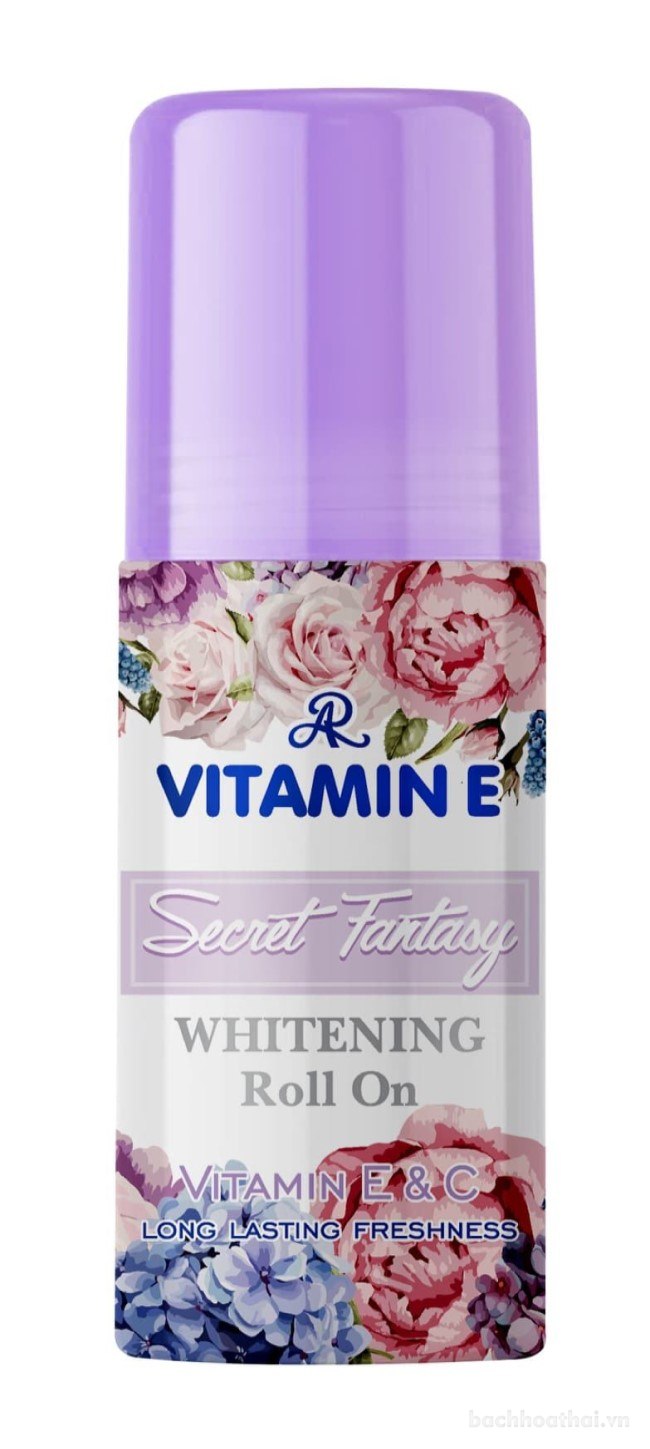 Lăņ ņách khử mùi hương nước hoa AR vıtamın E Whitening Roll On Thái Lan
