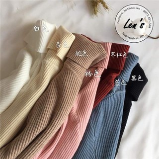 Áo Len Cổ Lọ Len Gân Cao Cấp Nàng Len