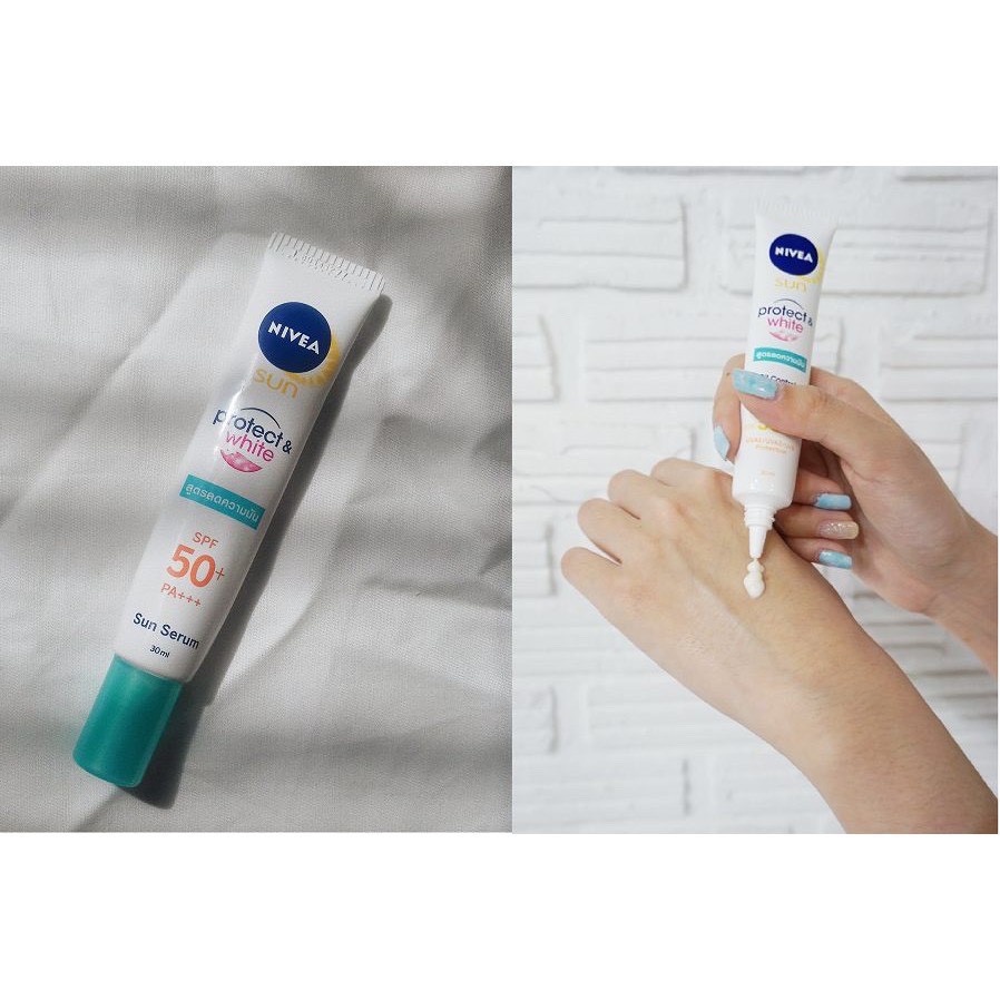 KEM CHỐNG NẮNG VÀ DƯỠNG TRẮNG DA NIVEA SPF50+ PA+++: 30ML