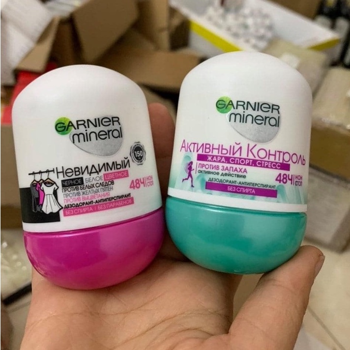 Lăn Nách Garnier Miniral 48H, 72H - LĂN KHỬ MÙI NGA