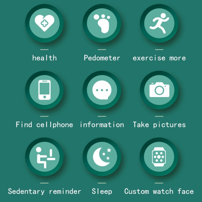 Đồng hồ thông minh đeo tay ZEEJUL kết nối bluetooth kiểm tra sức khỏe hỗ trợ tập thể dục thích hợp cho Ios Android