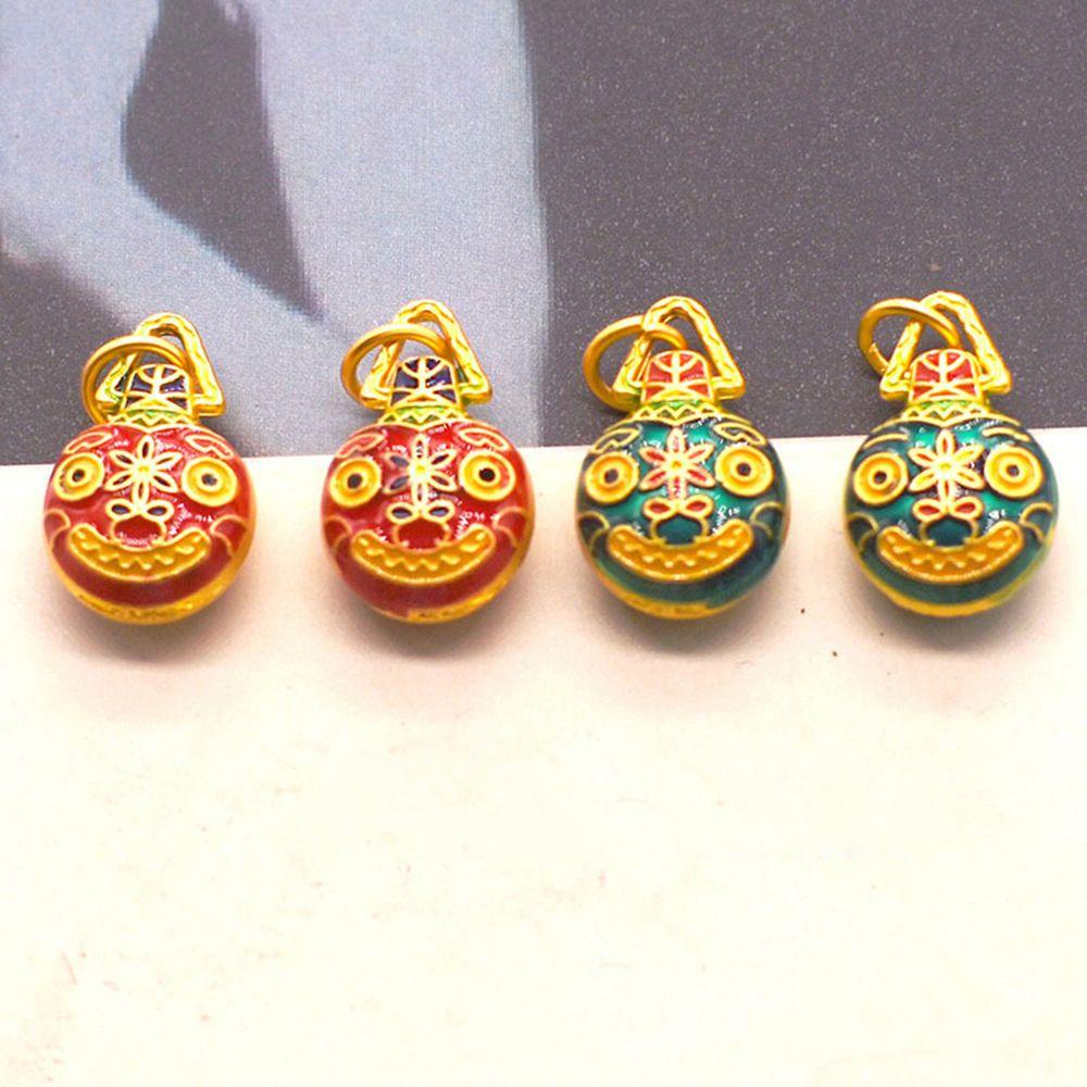 Vòng Tay Dây Da Mặt Hình Quái Vật VANES1|Phụ Kiện Làm Đồ Thủ Công Nhỏ Giọt Tráng Men Màu Xanh Dương Chuyên Dụng