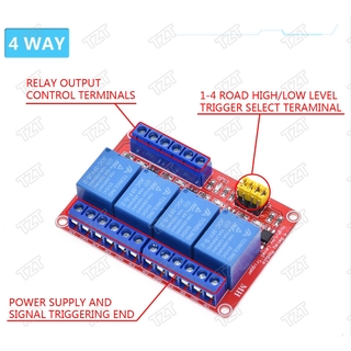 Mô Đun Rơ Le 4 Kênh 5v 12v 24v