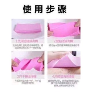 miếng bông tắm kì ghét